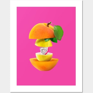 Apricot Lemon Dragon Fruit Gifts Vegetarian Posters and Art